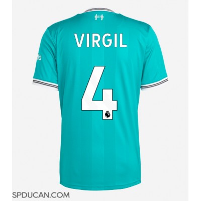 Muški Nogometni Dres Liverpool Virgil van Dijk #4 Rezervni 2025-26 Kratak Rukav Muški Nogometni Dres Liverpool Virgil van Dijk #4 Rezervni 2025-26 Kratak Rukav
